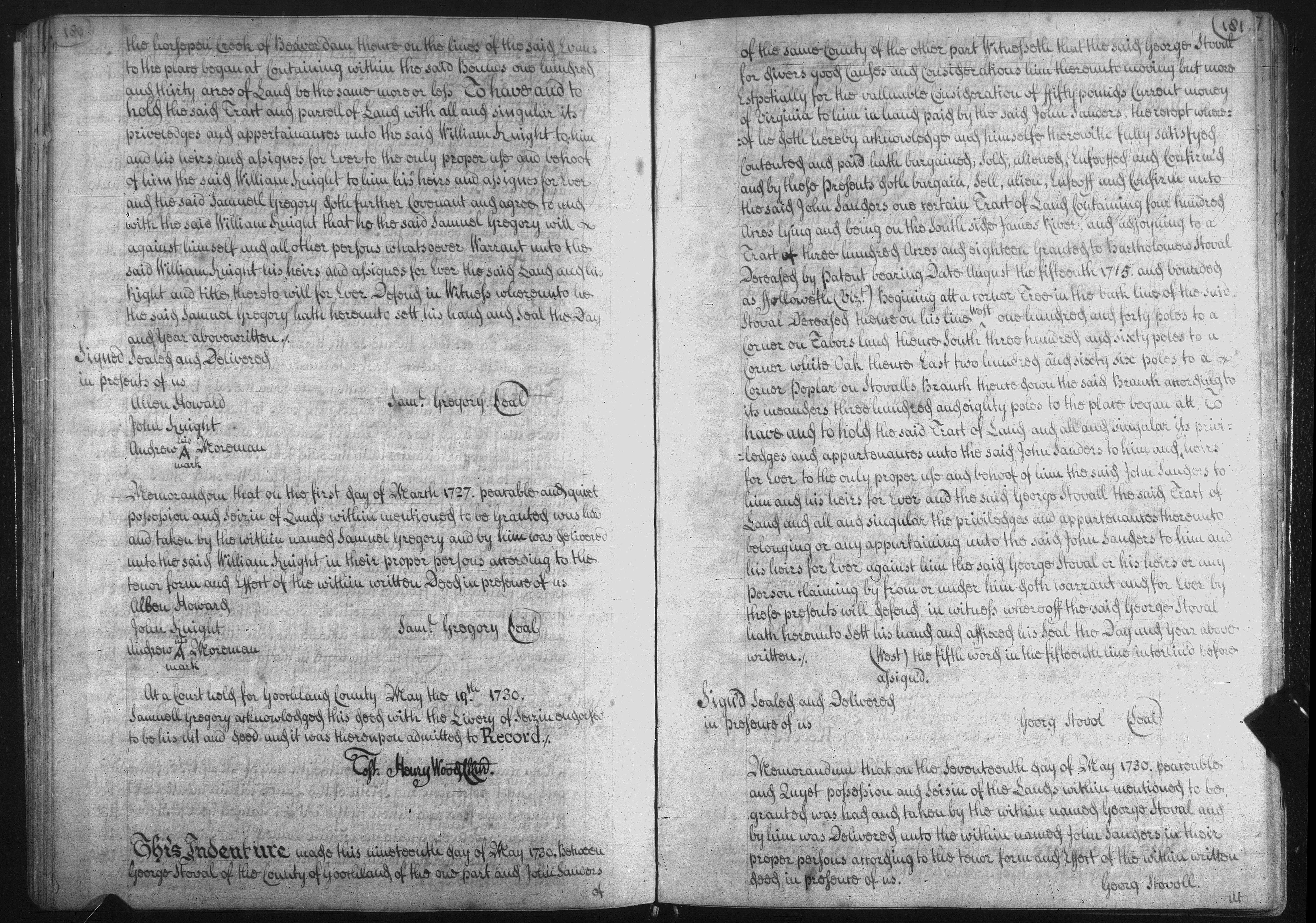 Knight-Gregory Indenture