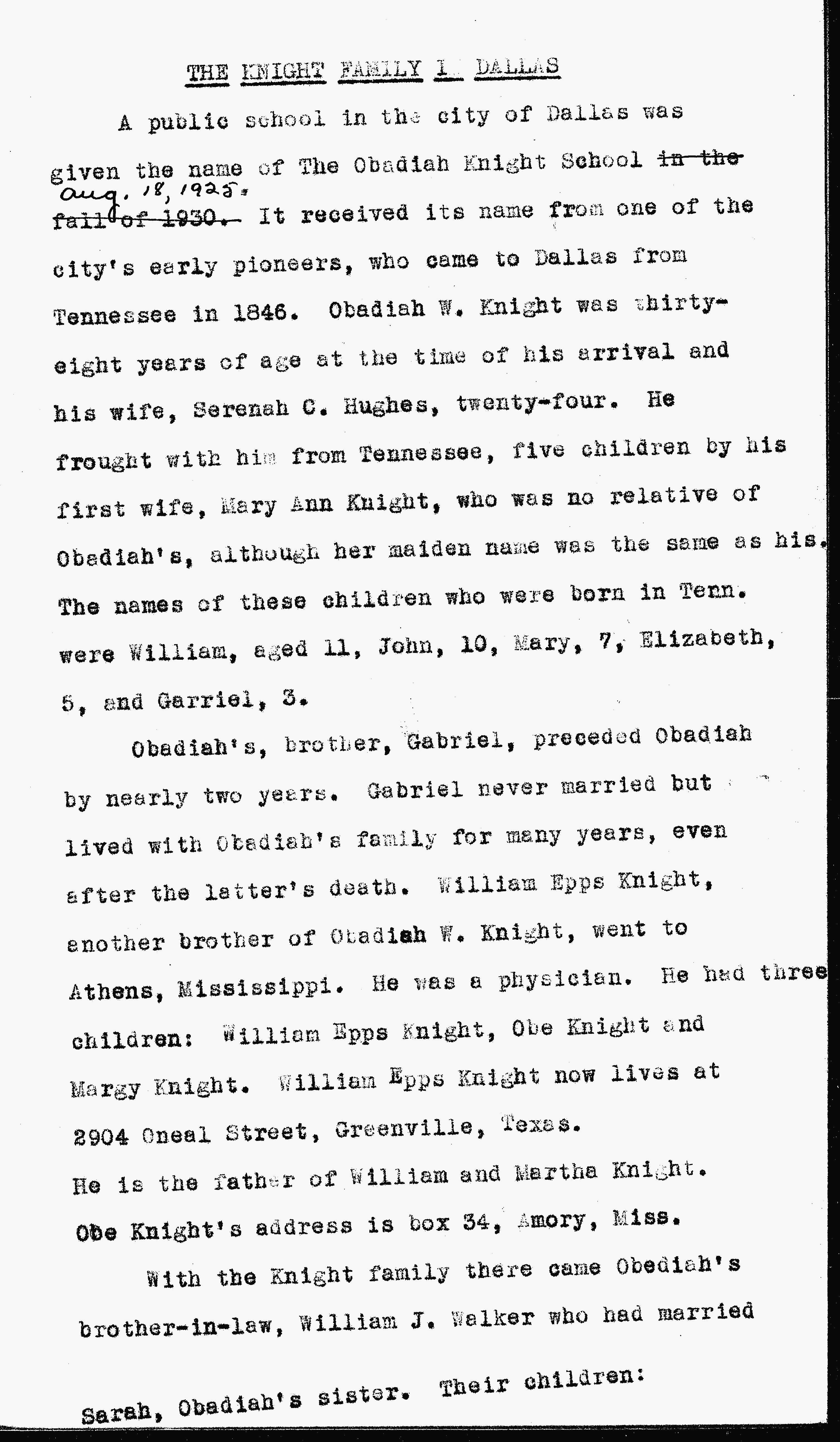 Obadiah William Knight