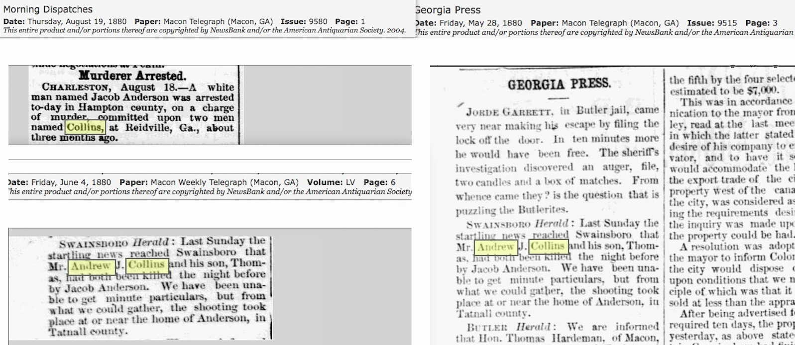 Tattnall Murders